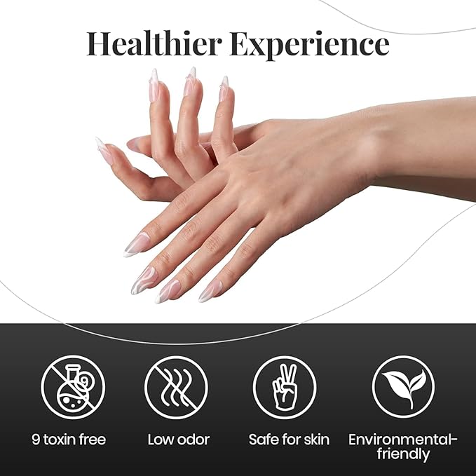 Beetles Gel Nail Polish Set - 4Pcs White Black Gel Polish Set with No Wipe Top&Base Coat Nail Polish Set Soak Off UV LED Lamp Manicure Salon DIY Home Halloween Gifts for Her Women