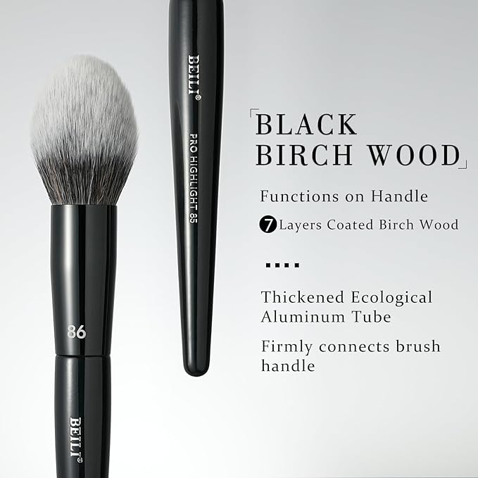 BEILI Makeup Brushes 14Pcs Professional Eyeshadow Brush Set Premium Synthetic Makeup Brushes for Liquid, Cream & Powder Eyeshadow