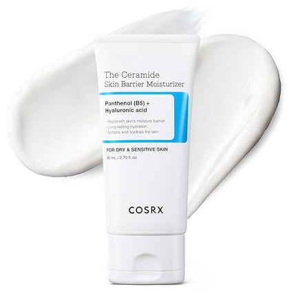 COSRX Ceramide Skin Barrier Moisturizer for Face with 7 Ceramides, Hyaluronic Acid & Panthenol for All Skin Types, 2.7 fl.oz, Korean Skin Care