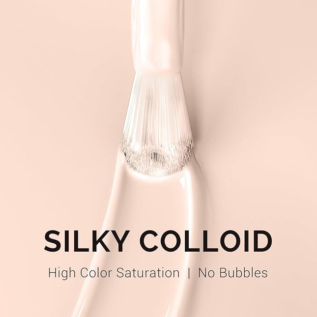 MelodySusie 15ML Nude Gel Nail Polish,Nails Soak Off UV LED Nude Pink Gel Polish Gift for Women Nail Art Manicure Salon DIY Nail Design Decoration at Home-A2403