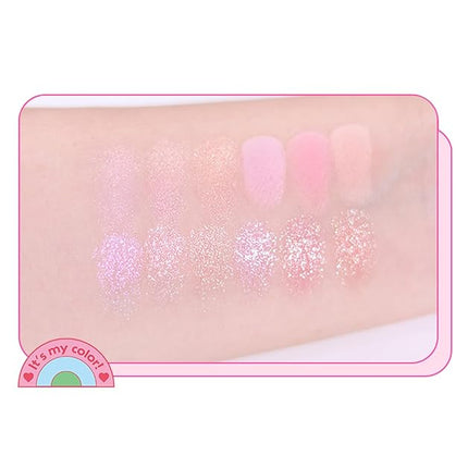 COLORGRAM Pin Point Eyeshadow Palette 04 Bright+Cool | Eyeshadow Palette for Daily makeup, Ultra-Blendable, Matte, Glitter, Shimmer Shades