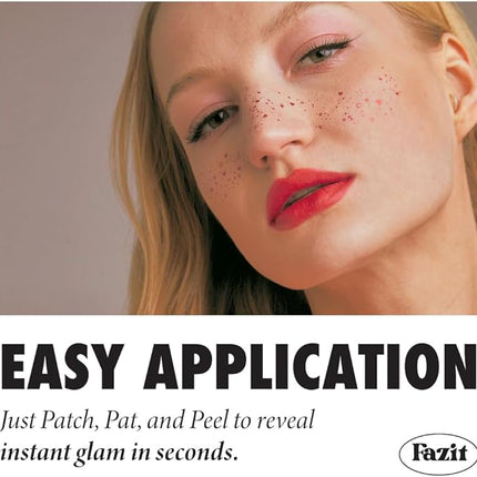 Fazit Makeup Patches - Sweetheart Speckles - Glow Up Make-Up Patches - Cute Glitter Makeup Accessories for Women - Cosmetic Glitter for Face