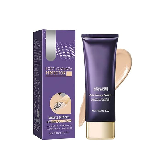 All Over Complexion Perfector, Body Coverage Perfector, Tattoo Cover-up Makeup, Transfer-Resistant Body Makeup, Long Last Body Foundation(Nature)