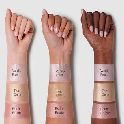 SHEGLAM Glow Bloom Liquid Waterproof Highlighter Long Lasting Cream Highlighter with Shimmer Dewy Finish - Tea Cake