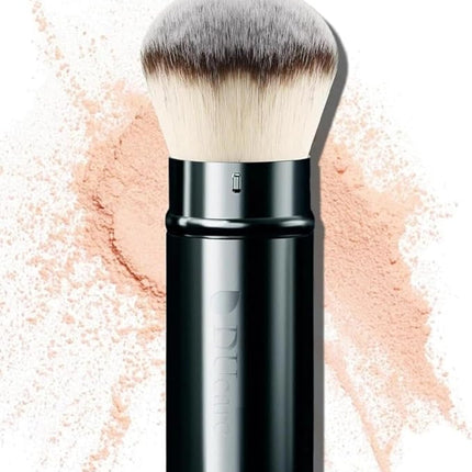 DUcare Retractable Airbrush Kabuki Brush for All Face Makeup & Foundation for Liquid, Cream and Powder Face Makeup With Aluminum Handle