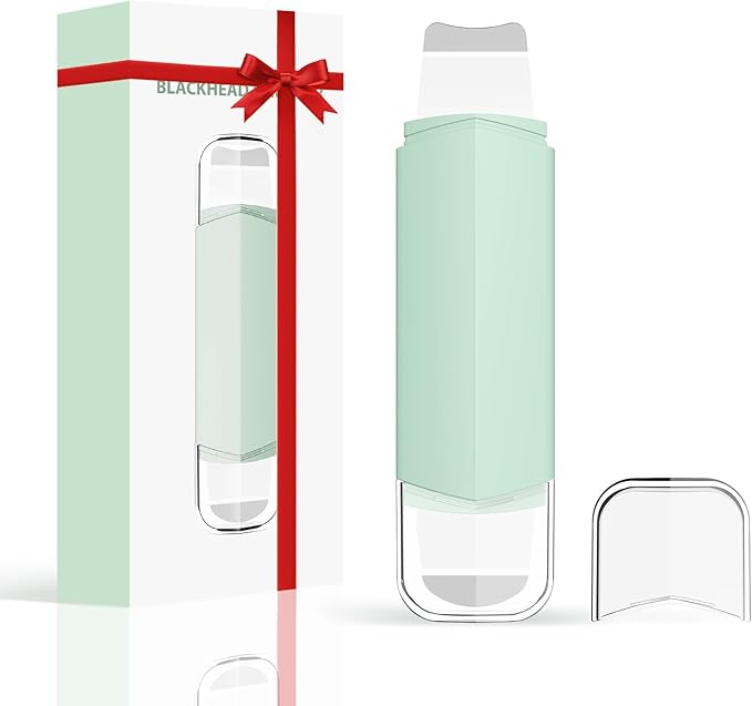 Blackhead Remover Tool Face Scrubber: PETYDOOT Double-Headed Face Spatula Skin Scrubber, Nose Pore Cleaner Blackhead Remover for Facial Deep Cleansing Skin Care Tool for Men & Women (Green)