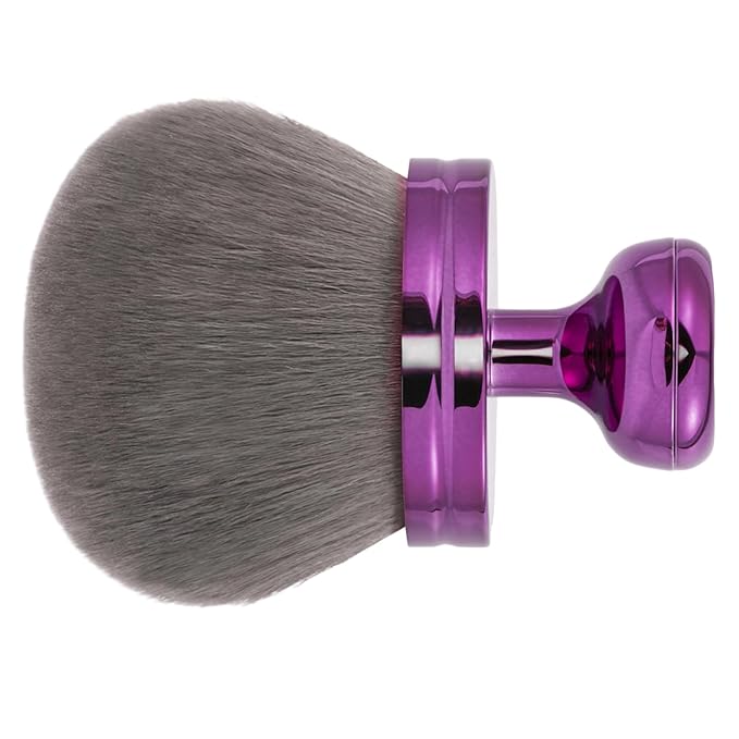 UNIMEIX 3 Inch Sunscreen Brush with Drawstring Bag for Face Kabuki Sunscreen Applicator Self Tanner Brush Body Makeup Coverage Perfector for Liquid Foundation Powder Cream (Violet)