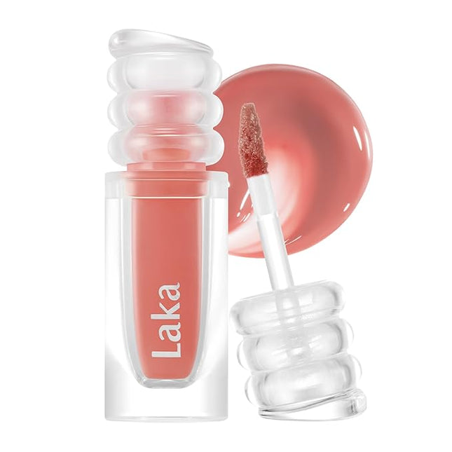 Laka Maxi Glayer Tint 3.8g/0.13oz, Glass Layer of Gloss, Ultra Glow & Vivid Layerable Pigments, High Shine Lip Oil, K-Beauty (#602 Bunny)