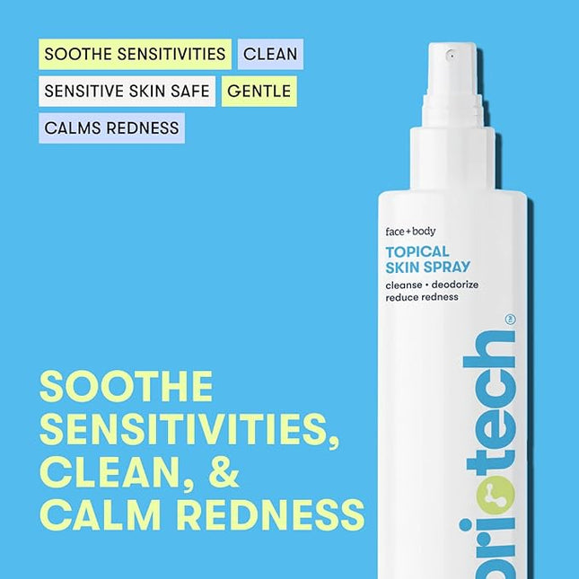 BRIOTECH Topical Skin Spray, Hypochlorous Acid for Sensitive Skin, HOCl Facial Mist, Full Body Support Against Irritation, Calm Redness, Soothe Foot & Scalp, 1 Gallon Refill (2 Pack)