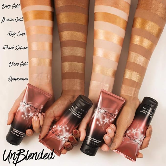 Gleam Body Radiance All In One Makeup, Moisturizer & Glow For Face & Body - Bronze Gold, 3.4 fl.oz.