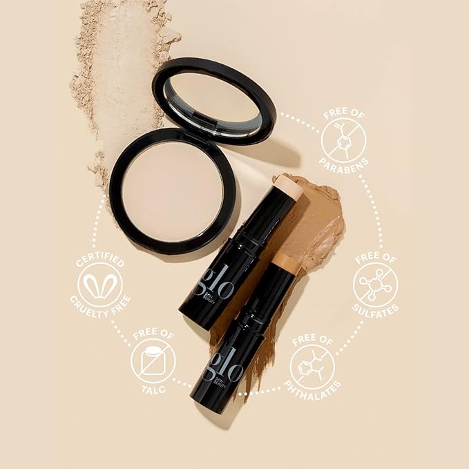 Glo Skin Beauty Luminous Liquid Foundation with SPF 18 (Alabaster) - Mineral Makeup, Improves Uneven Skin Tone, Smooths & Corrects Imperfections, Sheer to Medium Coverage, Dewy Finish