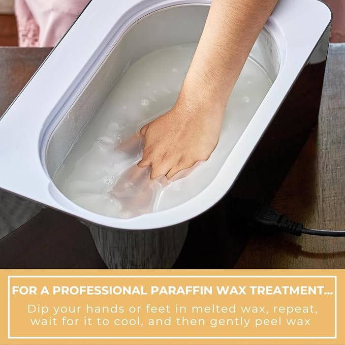 6lb Milk and Honey Scented Paraffin Wax, Paraffin Wax for Hand and Feet, Use with any Paraffin Wax Machine for Hand and Feet, Paraffin Wax Refills for Paraffin Baths, Parrafin Wax Blocks