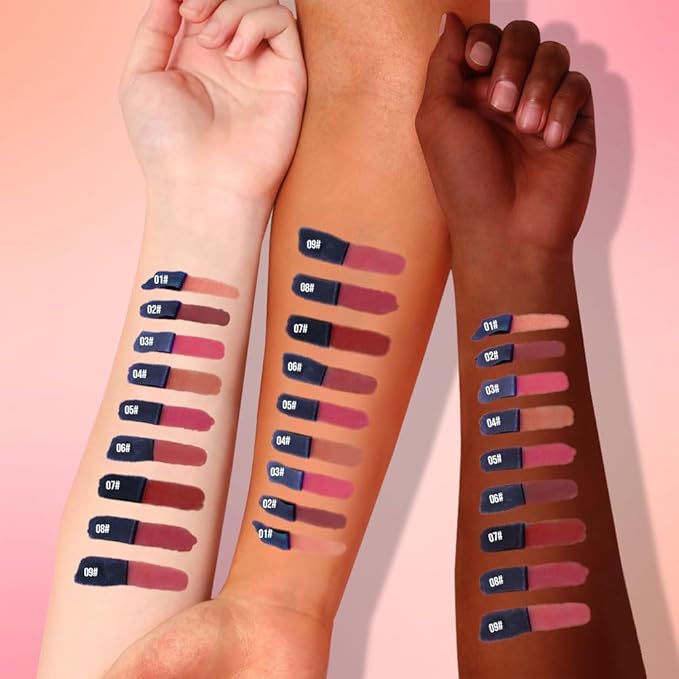 Lip Liner - Peel Off Lip Stain | Long Lasting Matte Lip Tattoo | Transfer Proof, Hydrating Formula with Hyaluronic Acid & Vitamin E | Vegan & Cruelty-Free | for All Skin Types(8#vibrant pink)