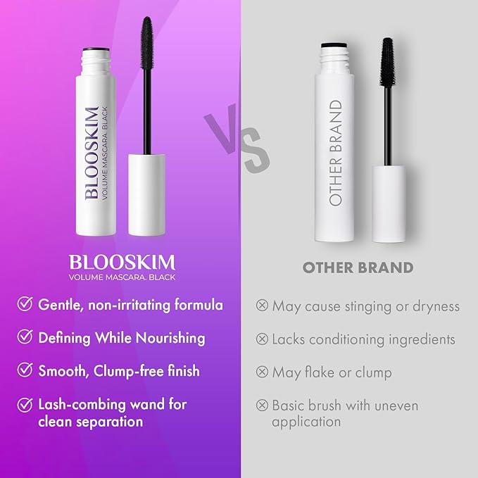 Mascara for Older Women: Hypoallergenic Black Prime Mascara for Sensitive Eyes, Non-Clumping Formula for Mature Women, 5.5g