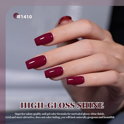 RARJSM Magenta Gel Nail Polish Creamy Fuchsia Purple Red Gelpolish 15ML 1Pc Soak off Curing Required Nail Art French Manicure Salon DIY at Home Fall Winter