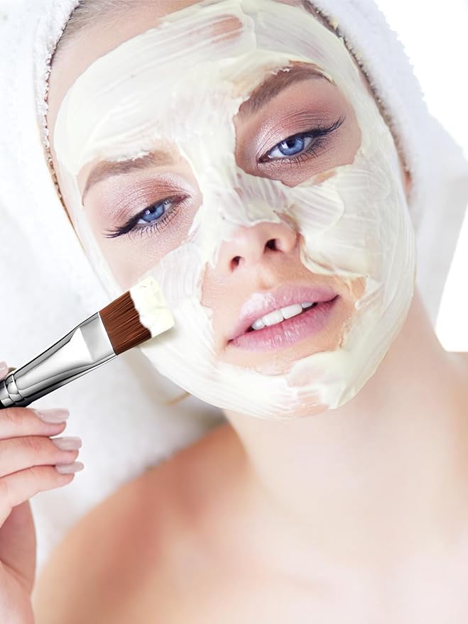 Mask Brush, EIGSHOWBEAUTY Facial Mask Brush Wood Handle Premium Soft Face Mask Application Foundation Brush Cosmetic Tools for Women, Girls Body Lotion, Mud, Clay, Charcoal Mixed Mask