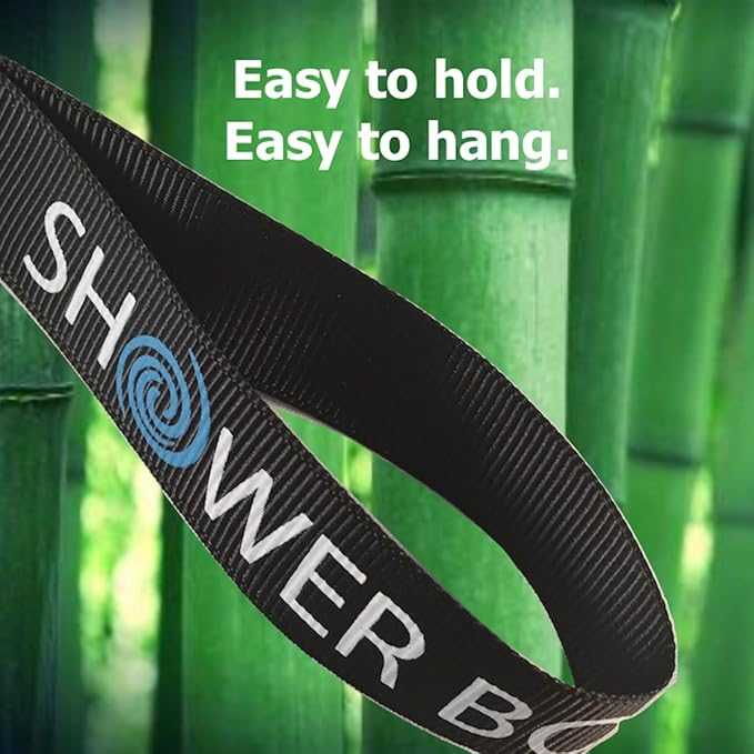 SHOWER BOUQUET Loofah-Charcoal Back-Scrubber Color-2-Pack // Long-Handle-Loofa-Lufa Bath-Sponge Brush/Extra Large Soft Mesh for Men & Women - Exfoliate with Full Pure Cleanse in Bathing Accessories