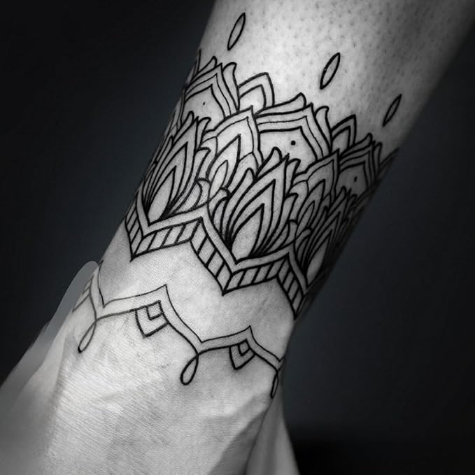 Large Temporary Tattoos Women Temporary Neck Tattoos Temporary Realistic Flower Chest Tattoo for Adults (Temporary Tattoos Sticker 57)