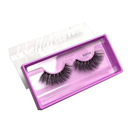 KARA BEAUTY Style L3 Hellalashes 8D Faux Mink Lashes Lightweight Synthetic Fiber in 8 Dimensional Layers EASTLO - Voluminous Dramatic Glam, 1 Pair