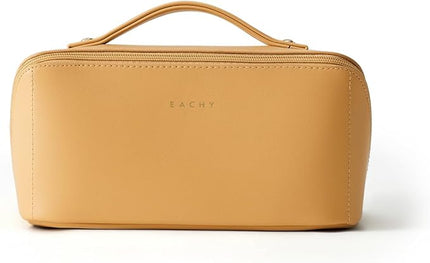 EACHY Travel Makeup Bag,Large Capacity Cosmetic Bags for Women,Waterproof Portable Pouch Open Flat Toiletry Bag Pattern Makeup Bag