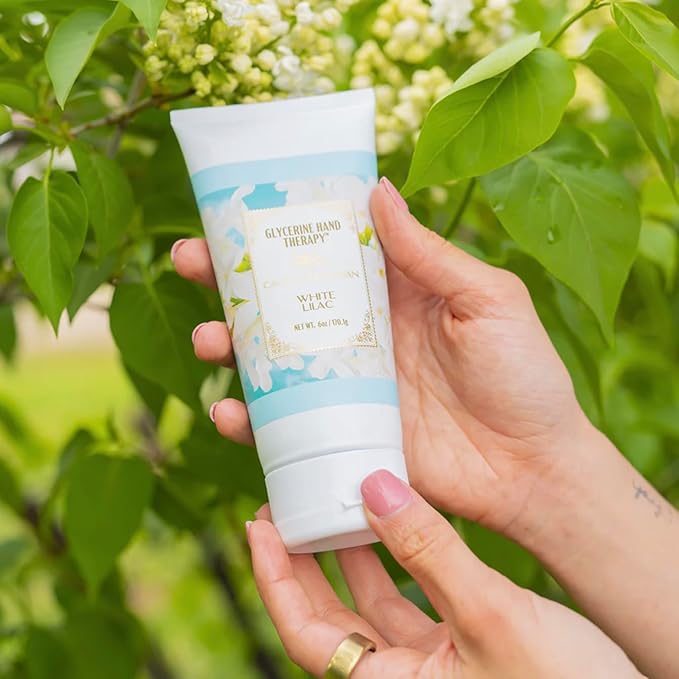 Camille Beckman Glycerine Hand Therapy Cream, White Lilac, 6 Ounce