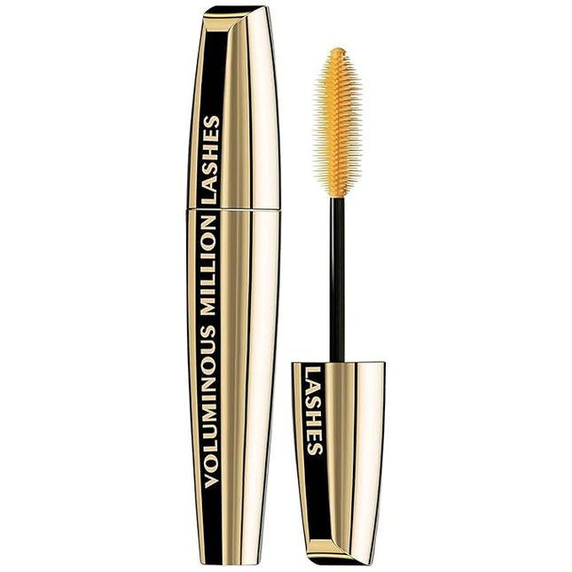 L’Oreal Paris Makeup Voluminous Million Lashes Mascara, Volumizing Collagen Infused Eye Makeup, Amplifying Mascara Brush, Washable, Blackest Black, 0.3 Fl Oz., 1 Count