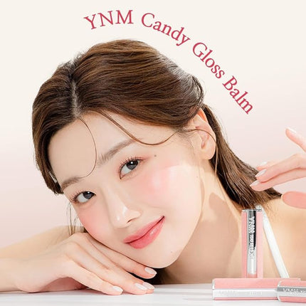 YNM Candy Gloss Balm 3g (03 CRIMSON CHILI, 3g) (+9 colors) K-beauty, Tinted, Color Lipstick Balm, Glossy, Moisture, korean, Jello lips, Non-Sticky and Long-lasting
