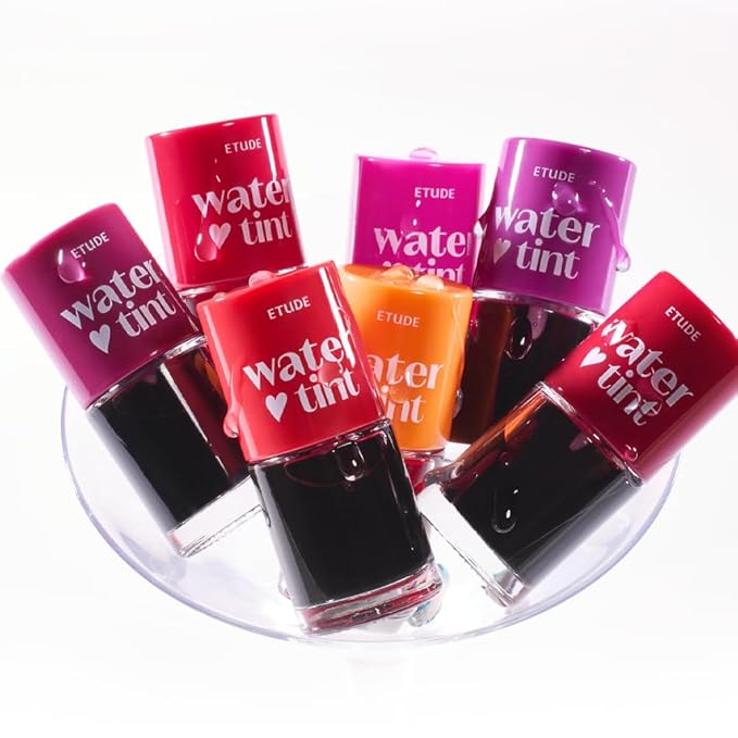 ETUDE Dear Darling Water Tint - Prune Ade (9g) | Vivid Color Lip Stain with Moisturizing Weightless & Non-sticky Finish Lip Stain | Smudge-proof Lip Tint | Korean Makeup, Kbeauty