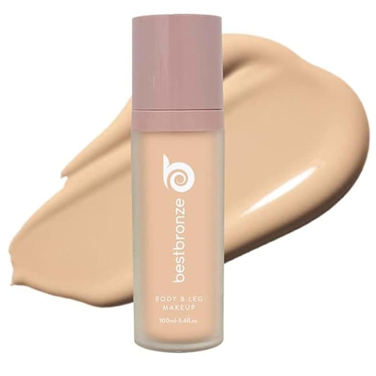 Best Bronze Bombshell Body Makeup - Tattoo Cover Up Makeup & Body Foundation Waterproof - Tattoo Concealer Waterproof for Scars, Varicose Veins Cover Up & Leg Foundation (NC10 Very Fair Beige)