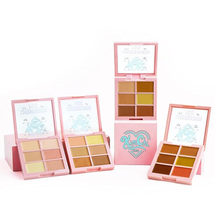 KimChiChic Beauty Undercover Hoe Corrector Palette - Full Coverage Concealer, Creamy, Long Wearing, Hides Dark Circles & Blemishes Cruelty Free, Golden Tan 0.25oz