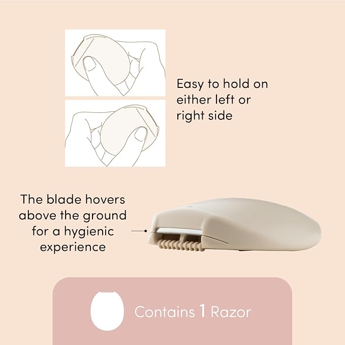 Kai Miness Under Arm Razor, Gentle Beauty Groomer for Hair Removal, Ideal for Sensitive Skin, Japanese Steel Removes Underarm Hair