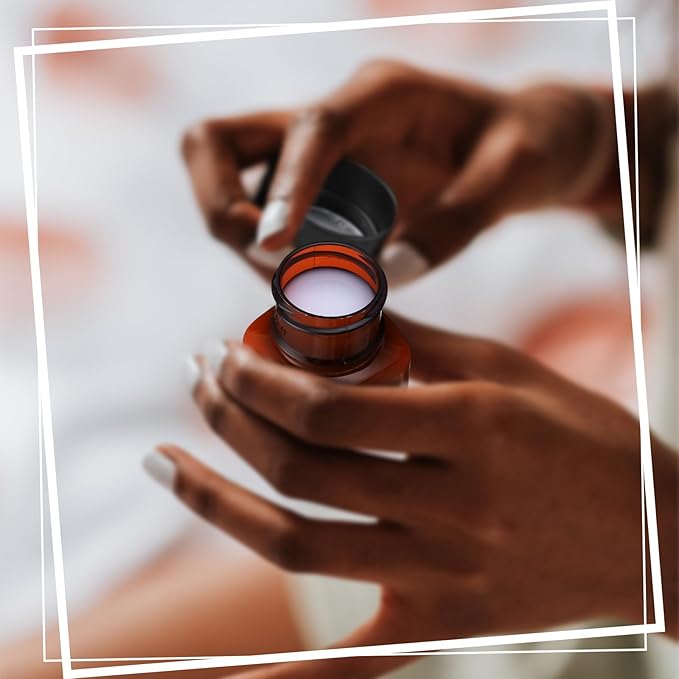 Tanlade 100 Pcs 1 oz Amber Plastic Cosmetic Jars with Lids Empty Leak Proof Container Refillable Cosmetic Jars Airtight for Cream, Lotion, Powder, Ointment, Beauty Products Travel Storage(Square)