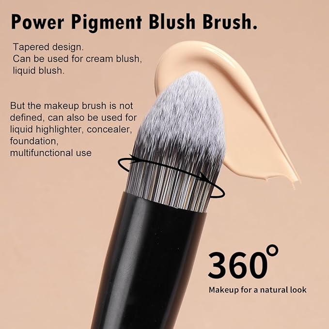 MAANGE 2 PCS Face Makeup Brushes, Makeup Brushes Set, Double Ended Foundation Contour Powder and Buffer Brush, Women‘s Blending Brush, Professional Face Brush Set Tools