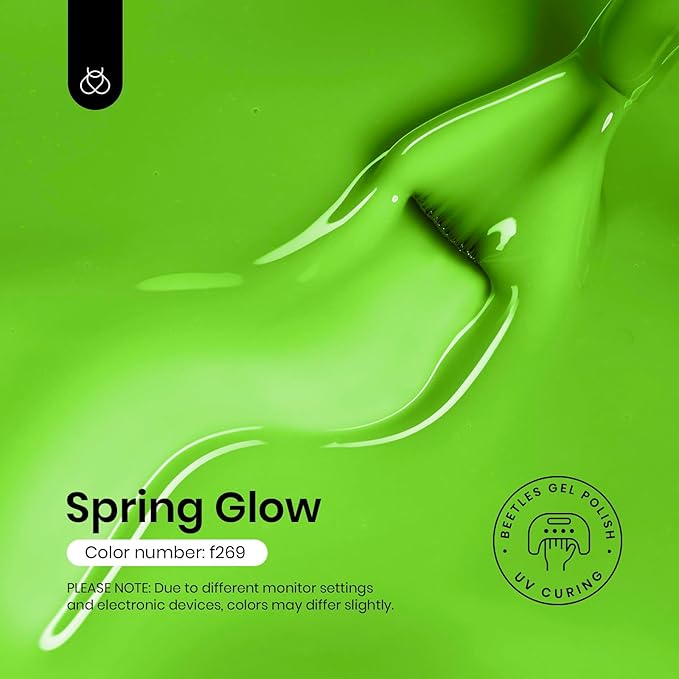 Beetles Green Gel Nail Polish, 15ML Light Green Jelly Gel Polish Soak Off UV Sheer Translucent Effect Spring Summer Gel French Nail Art Design Manicure Gift for Women