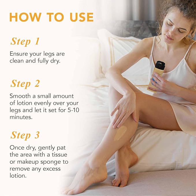 Waterproof Leg and Body Makeup, Long Lasting Skin Perfecting Body Foundation, No Transfer Vein Cover Up for Varicose Veins, Black Skin, Scars, Tattoos#Medium Glow 4FL OZ