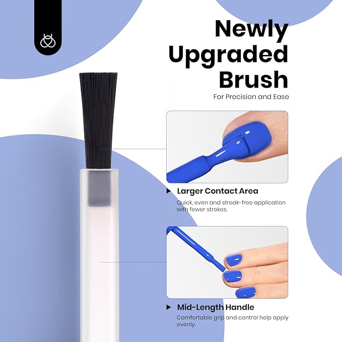 Beetles Blue Gel Polish - 15ml Hema Free Abyss Halo Blue Gel Polish Soak off Uv Led Lamp Nail Art Colorful Bottle All Season Manicure Gifts for Women