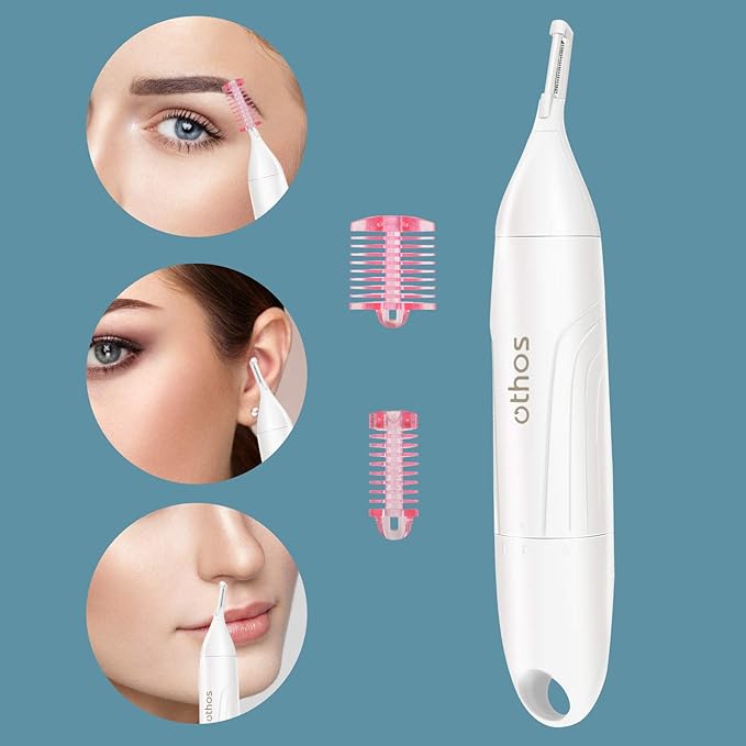 Othos Multi-Functional Electric Trimmer Kit for Women, Bikini Trimmer, Nose & Eyebrow Trimmer, Foil Shaver All in One Device, Wet and Dry use, Waterproof, AA Battery Operated (Included)