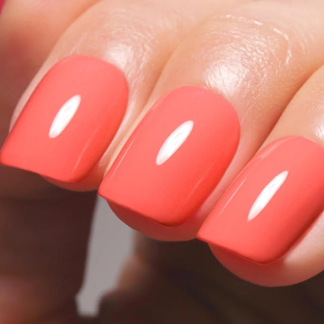 Imtiti Gel Nail Polish, 15ml Neon Pink LED Gel Polish, DIY at Home Salon Manicure Gift