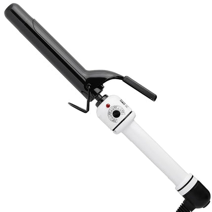 HOT TOOLS Pro Artist Nano Ceramic Curling Iron/Wand | For Smooth, Shiny Hair (1” in) Black/White