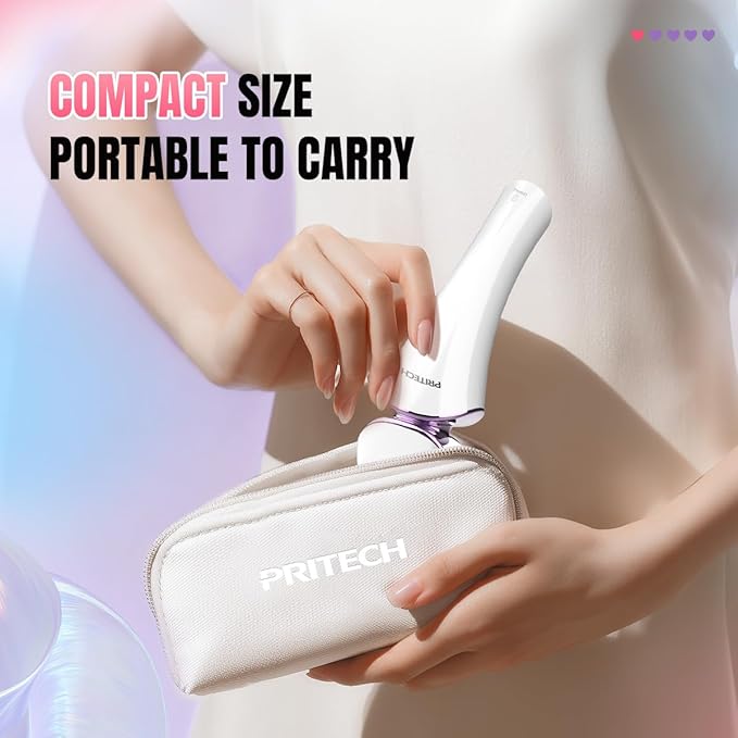 PRITECH Electric Shaver for Women - Cordless Razor for Women Portable Lady Shaver for Legs, Arm, Underarms, Bikini, USB Rechargeable, Wet & Dry Waterproof Bikini Trimmer for Woman, Purple