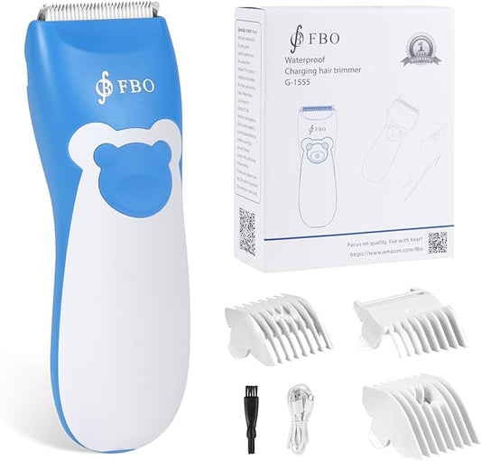 FBO Body Hair Trimmer Bikini Trimmer Electric Shaver - Rechargeable Electric Shaver - lPX7 Waterproof (Blue)