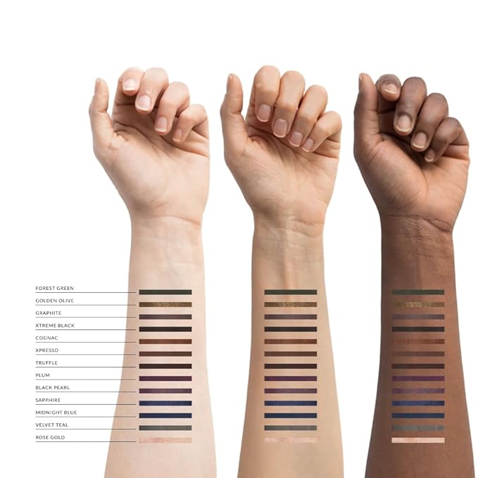 Xtreme Lashes GlideLiner Long Lasting Eye Pencil with Sharpener, Midnight Blue, 0.04 Oz, Waterproof Makeup, Gel Formula, Blendable, Smudge, Fade, & Sweat Proof