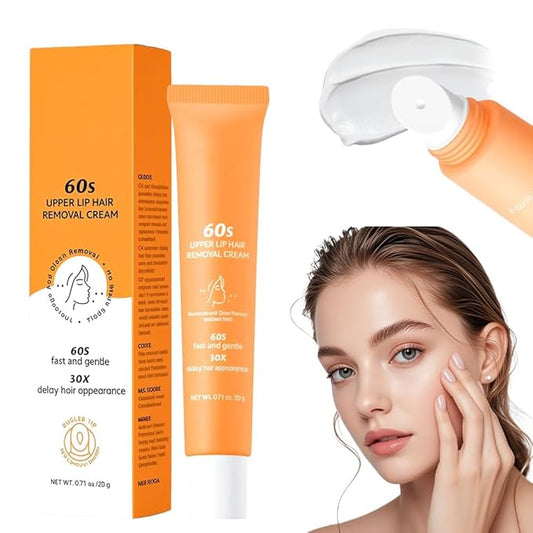 Hair Removal Cream for Women,2025 New Gentle Facial Hair Removal Cream With Scraper, Painless Hairs Removers for Body Face Lips (1)