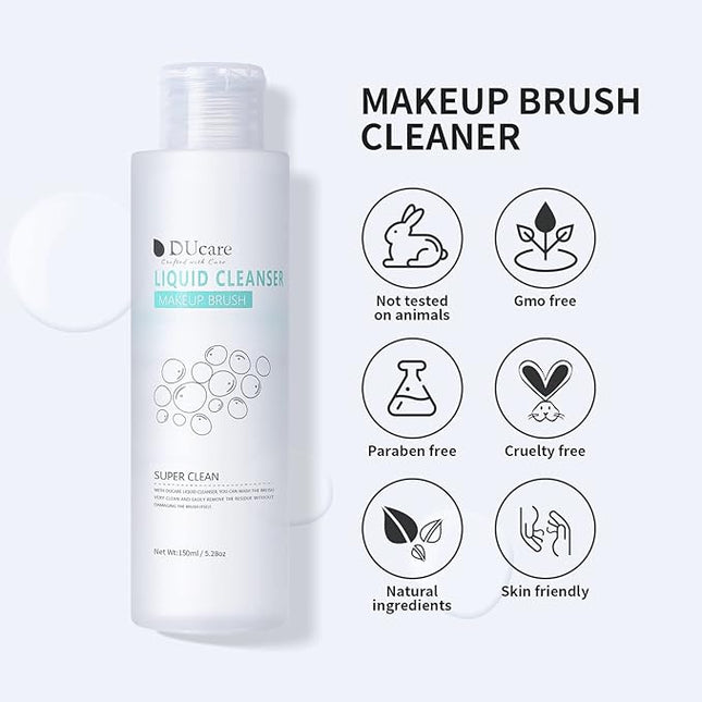DUcare Makeup Brush Cleaner Shampoo Soap Solid Brush Cleaning Mat Removes Cosmetic Color Brush Cleaner Pad for Cleaning Makeup Sponges Brushes
