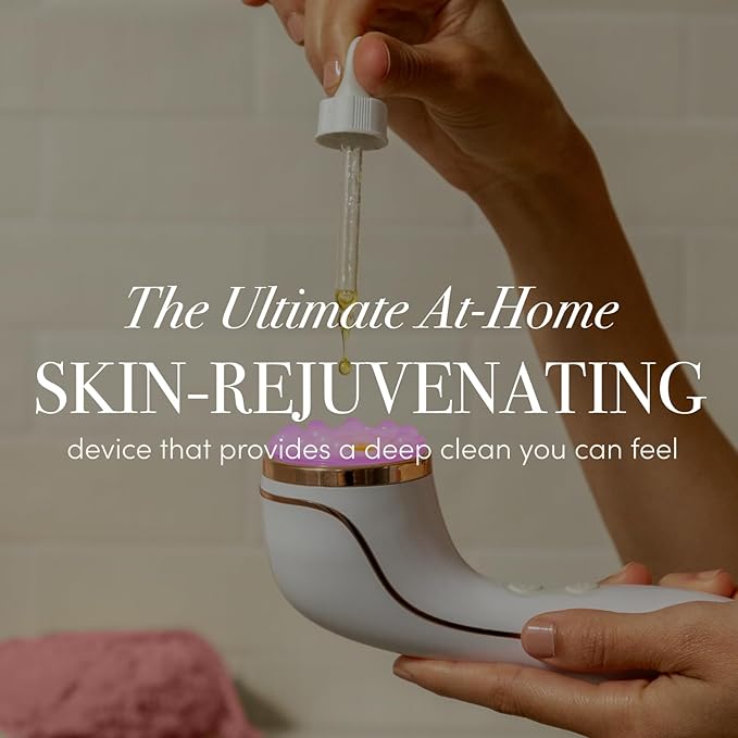 reVive Light Therapy LED Technologies | Lux Collection Soniqué Sonic | Facial Cleansing Brush | Red & Blue Light Therapy | Reduces Appearance | Acne & Wrinkles