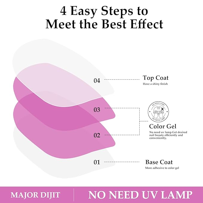 DouborQ 6 Colors Nail Polish Set Mermaid Pearl Glimmer Long-lasting Fingernail Nail Art Varnish (1-6)