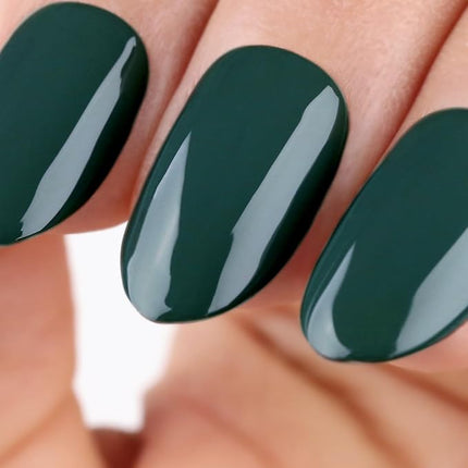 Imtiti Gel Nail Polish, Emma Emerald Green Gel Polish Soak Off Nail Art Manicure Salon DIY Nail Lamp Gel Nail Design Decoration at Home Gift for Women, 0.5 Fluid Ounces