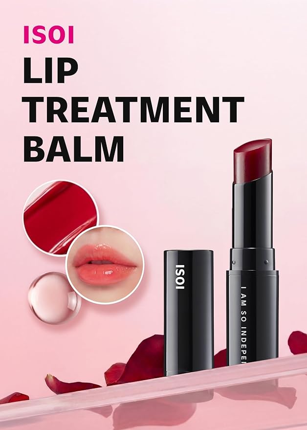 ISOI Bulgarian Rose Lip Treatment Balm (Baby Pink) – Hydrating & Tinted Lip Balm for Dry Lips, Korean Skincare (0.18 oz, 5g)