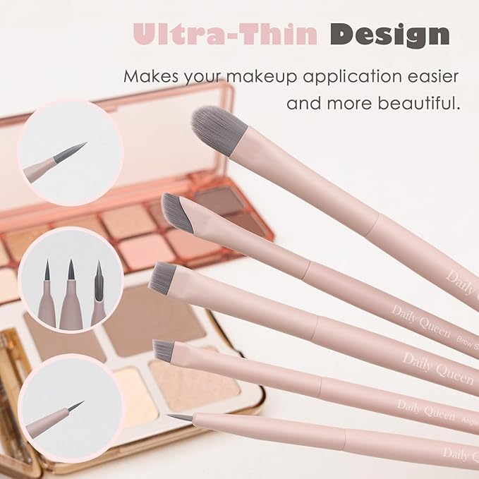 20pcs Pink Essential Makeup Brush Set Professional Powder Concealers Eye shadows Blush Eyeliner Eyebrow Contour Eye blending foundation kit (20pcs makeup brush set)