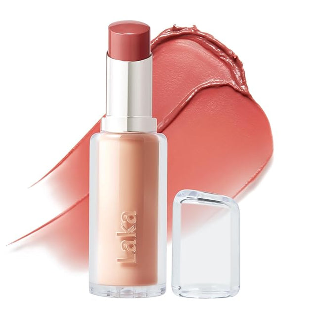 Laka 24HR Bonding Glow Lipstick, 3.7g/0.13oz., Long Lasting High-Shine Lipstick with Rich Color & Glassy Finish (#203 Mark)